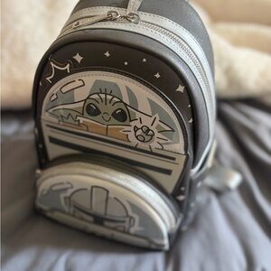 Star Wars The Child Loungefly Backpack - Gray & Silver